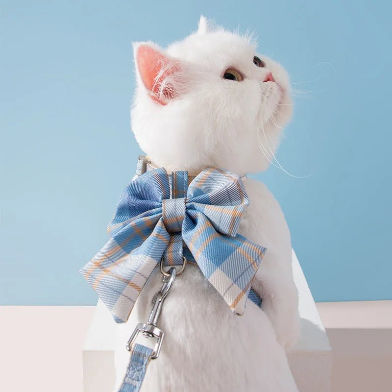 Cute Pet Harness with Leash - Collar, Vest, and Accessories for Cats & Small Dogs - PIGPETKIT